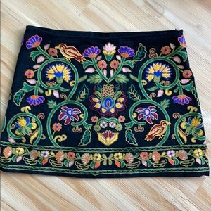 Embroidered Zara Mini Skirt